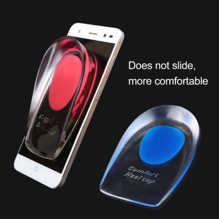 Frauen-Silikon-Gel-Komfort-Fersenschalenpolster, Halbpolster, Größe: S, 1 Pair, Blue, 1 Pair – Bild 3