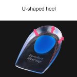 Frauen-Silikon-Gel-Komfort-Fersenschalenpolster, Halbpolster, Größe: S, 1 Pair, Blue, 1 Pair – Bild 5