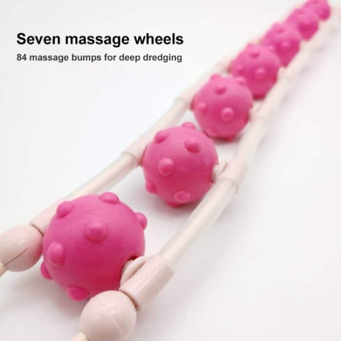 Perlenring für Taille und Rückenmassage (Pink) – Bild 3