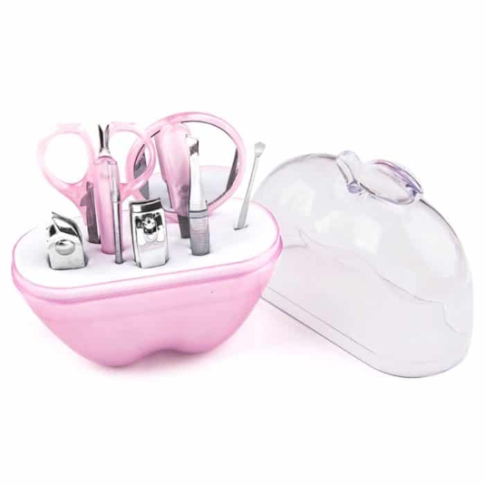 10-in-1 Feines Apple Design Pflege Nagel Maniküre Pediküre Persönliches Kosmetik Make-up Set Kit – Bild 1