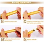 Gesichtsmassage Stick Gerät Elektrische Beauty Bar Gesichtsmassagegerät (6500 Vibrationen pro Sekunde) – Bild 12