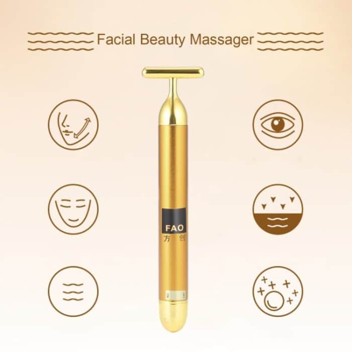 Gesichtsmassage Stick Gerät Elektrische Beauty Bar Gesichtsmassagegerät (6500 Vibrationen pro Sekunde) – Bild 10