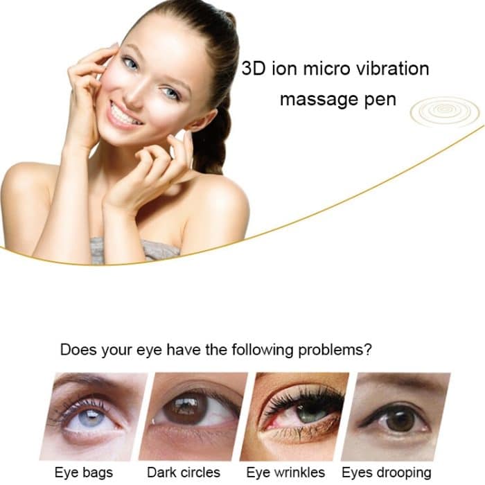 HYJ-825 Augenpflege-Massagegerät, Augen-Falten-Entfernungsstift, Ionen-Vibration, Schönheit, Augencreme, kosmetisches Instrument – Bild 3