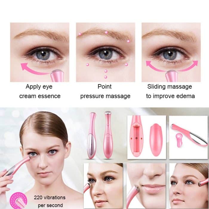 HYJ-825 Augenpflege-Massagegerät, Augen-Falten-Entfernungsstift, Ionen-Vibration, Schönheit, Augencreme, kosmetisches Instrument – Bild 9