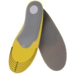 3 Paare Elastizität Orthesenbogen Unterstützung Schuhpad Sport Laufsohlen Einlagen Kissen für Frauen, Größe: 35-40 (Grau) – Bild 2