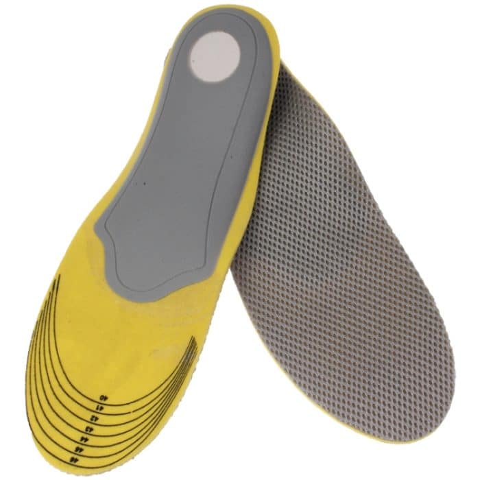 S-HCB-0525.jpg 3 Paare Elastizität Orthesenbogen Unterstützung Schuhpad Sport Laufsohlen Einlagen Kissen für Männer, Größe: 40-46 (Grau) – Bild 1