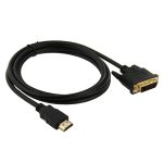 1,8 m HDMI-Stecker (Typ A) an DVI 24 + 1-poligem Adapater-Stecker
