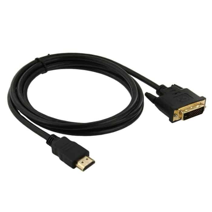 1,8 m HDMI-Stecker (Typ A) an DVI 24 + 1-poligem Adapater-Stecker – Bild 1