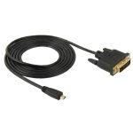 1,8 m Micro-HDMI-Stecker (Typ D) auf 24 + 1-poliges DVI-Steckeradapterkabel
