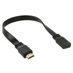 30 cm High Speed ​​V1.4 HDMI 19-poliges Stecker-zu-HDMI 19-poliges weibliches Anschlussadapterkabel