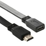 30 cm High Speed ​​V1.4 HDMI 19-poliges Stecker-zu-HDMI 19-poliges weibliches Anschlussadapterkabel – Bild 2