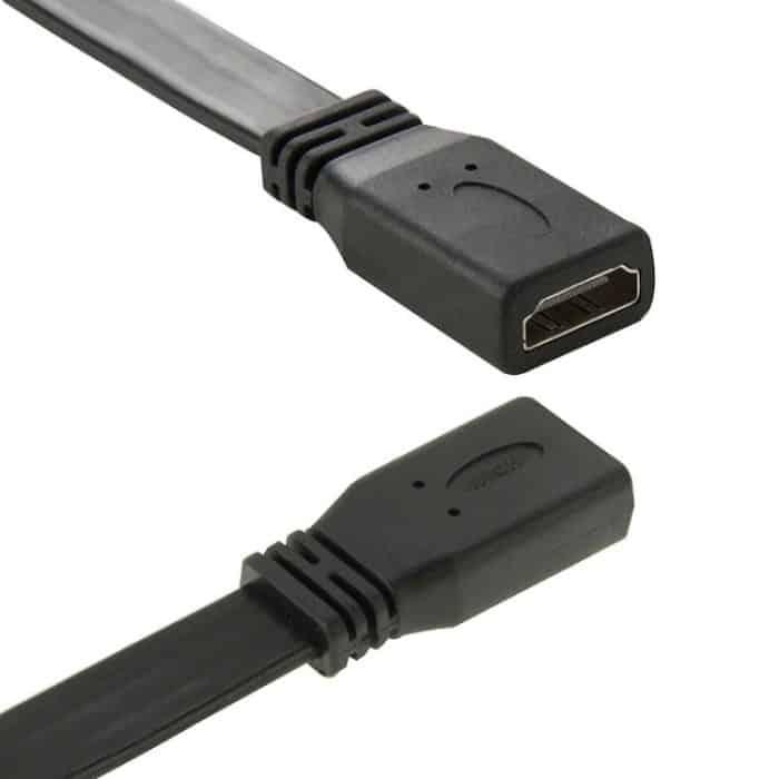 30 cm High Speed ​​V1.4 HDMI 19-polige Buchse zu HDMI 19-polige Buchse Adapterkabel – Bild 2