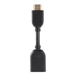 10 cm langes HDMI-19-Pin-Stecker auf HDMI-19-Pin-Buchse (AM-AF)-Adapterkabel, HDMI AM to AF – Bild 2