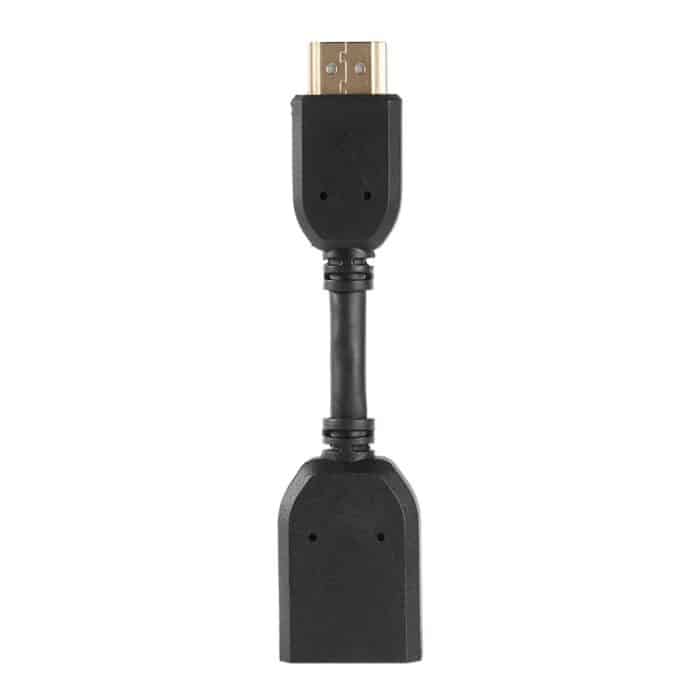 10 cm langes HDMI-19-Pin-Stecker auf HDMI-19-Pin-Buchse (AM-AF)-Adapterkabel, HDMI AM to AF – Bild 2