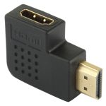 Vergoldeter HDMI-19-Pin-Stecker auf HDMI-19-Pin-Buchse-Adapter mit 90-Grad-Winkel, HDMI Male to Female – Bild 3