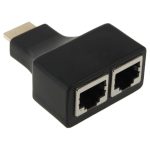 30 m HDMI zu Dual Port RJ45 Netzwerkkabel Extender Over von Cat 5e / 6 3D HDTV Up – Bild 3
