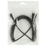 1.4 Version, vergoldetes Mini-HDMI-Stecker-zu-HDMI-Stecker-Spiralkabel, Unterstützung 3D / Ethernet, Länge: 60 cm (kann bis zu 2 m verlängert werden) – Bild 6