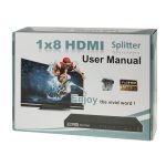 V1.4 Full HD 1080P 1 x 8 HDMI-Verstärker-Splitter, unterstützt 3D, 1x8 HDMI, Support 3D – Bild 7