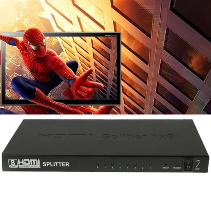V1.4 Full HD 1080P 1 x 8 HDMI-Verstärker-Splitter, unterstützt 3D, 1x8 HDMI, Support 3D – Bild 9