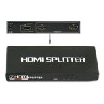 2 Ports 1080P HDMI Splitter, Version 1.3, Unterstützung für HD TV / Xbox 360 / PS3 usw. (Schwarz)