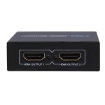 V1.4 1x2 Mini HDMI Verstärker Splitter, unterstützt 3D & Full HD 1080P (Schwarz) – Bild 3