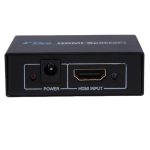 V1.4 1x2 Mini HDMI Verstärker Splitter, unterstützt 3D & Full HD 1080P (Schwarz) – Bild 4