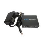 V1.4 1x2 Mini HDMI Verstärker Splitter, unterstützt 3D & Full HD 1080P (Schwarz) – Bild 6
