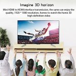 V1.4 1x2 Mini HDMI Verstärker Splitter, unterstützt 3D & Full HD 1080P (Schwarz) – Bild 9