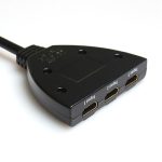 3x1 Pigtail HDMI Switcher Bis zu 1080P (vergoldet) (schwarz) – Bild 5