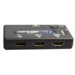 1080P HDMI-Schalter mit 3-Port-Verstärker, Version 1.3, mit Fernbedienung (schwarz) – Bild 2