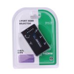 1080P HDMI-Schalter mit 3-Port-Verstärker, Version 1.3, mit Fernbedienung (schwarz) – Bild 4