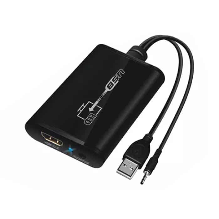 S-HDMI-3025.jpg USB 3.0 zu HDMI HD Video Leader Converter für HDTV, unterstützt Full HD 1080P (Schwarz) – Bild 1