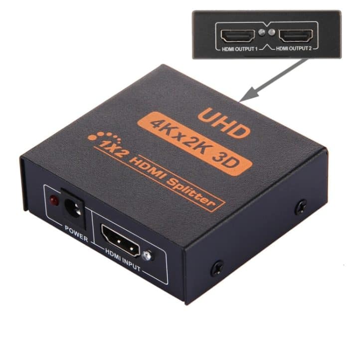 S-HDMI-3031.jpg FY1409E Mini V1.3 UHD 4K x 2K 3D 1 x 2 HDMI-Splitter (schwarz) – Bild 1