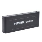 Full HD 1080P HDMI-Schalter mit 5 Anschlüssen, Fernbedienung und LED-Anzeige (schwarz) – Bild 3