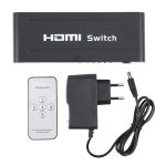 Full HD 1080P HDMI-Schalter mit 5 Anschlüssen, Fernbedienung und LED-Anzeige (schwarz) – Bild 5