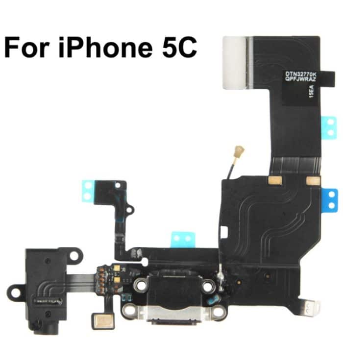 2 in 1 für iPhone 5C (Original Tail Connector Ladegerät + Original Kopfhörer Audio Jack Ribbon) Flexkabel – Bild 2