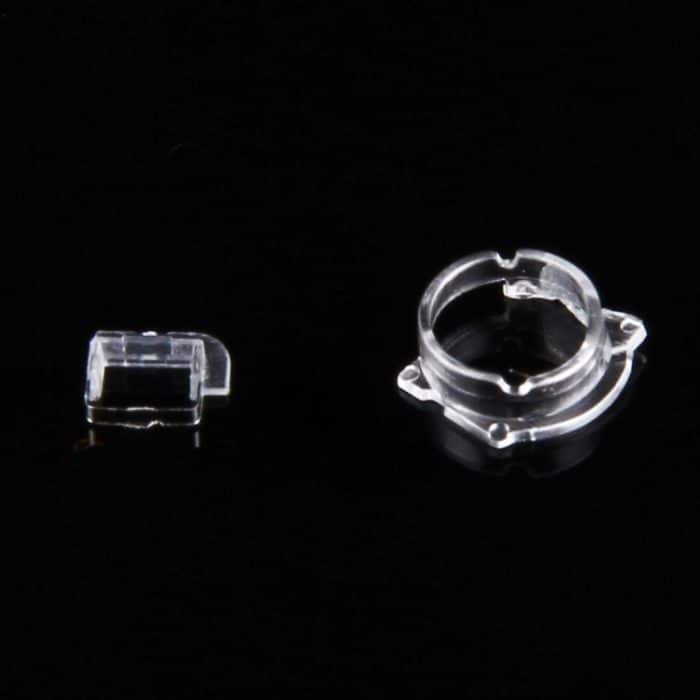 100 PCS transparenter Kunststoff-Kameraobjektivrahmen für iPhone 5 & 5S & 5C (transparent) – Bild 2