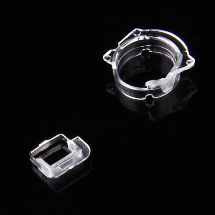 100 PCS transparenter Kunststoff-Kameraobjektivrahmen für iPhone 5 & 5S & 5C (transparent) – Bild 3