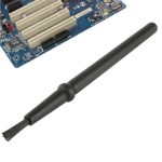Antistatische Reinigungsbürste mit rundem Griff für elektronische Komponenten, Länge: 14 cm (schwarz)