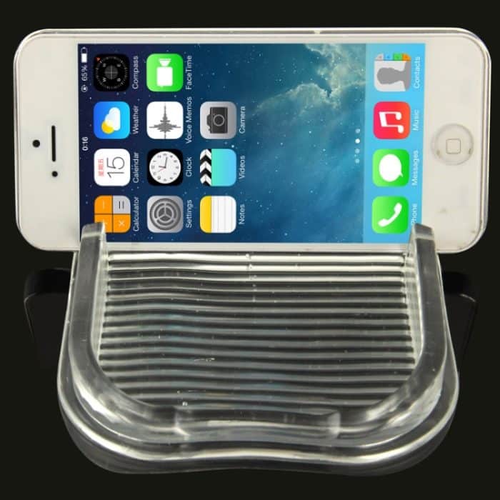 Rutschfestes, magisches, klebriges Silikon-Gel-Pad/Halter für das Armaturenbrett im Auto für iPhone 5 und 5S/iPhone 4 und 4S, 8, 5, 4, For iPhone, Galaxy, Sony, Lenovo, HTC, Huawei, and other Smartphones(Transparent), 7... – Bild 4