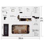 Magnetische Projektmatte für iPhone / Samsung Reparaturwerkzeuge, Größe: 30 cm x 25 cm – Bild 4