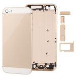 Komplette Gehäuse-Rückseite aus Legierung mit Stummschalttaste + Ein-/Aus-Taste + Lautstärketaste + Nano-SIM-Kartenfach für iPhone 5S, For 5S, For iPhone 5S