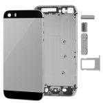 Komplette Gehäuse-Rückseite aus Legierung mit Stummschalttaste + Ein-/Aus-Taste + Lautstärketaste + Nano-SIM-Kartenfach für iPhone 5S, For 5S, For iPhone 5S