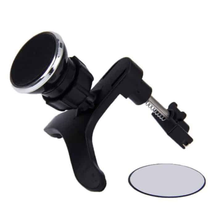 Drehbare Universal-Autoentlüftung Magnetische Telefonhalterung Standhalterung, Für iPhone, Galaxy, Huawei, Xiaomi, Lenovo, Sony, LG, HTC und andere Smartphones (Silber) – Bild 4