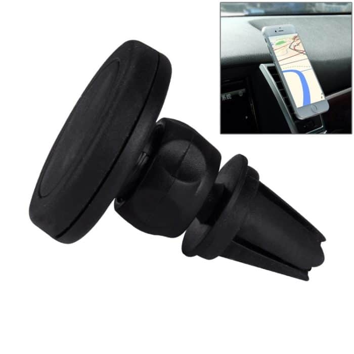 S-IP6G-3022.jpg Young Player Car Magnetische Entlüftungshalterung Clip Holder Dock, Für iPhone, Galaxy, Sony, Lenovo, HTC, Huawei und andere Smartphones (schwarz) – Bild 1