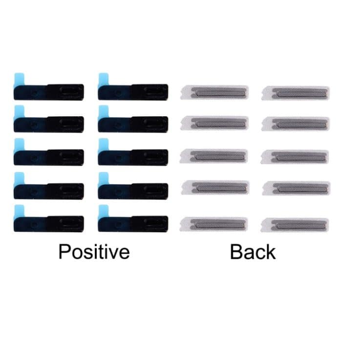 S-IP6G-4882.jpg Netzabdeckung für Ohrhörerlautsprecher mit Dichtung für iPhone 6 und 6 Plus, 10 Paar/Set – Bild 1