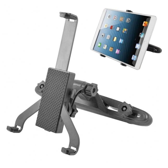 S-IPAD-0023.jpg Universelle Autohalterung mit 360-Grad-Drehung Rücksitzhalterung für Autositze, Für iPad Air / Neues iPad / iPad 4 / iPad mini 1/2/3/P3200 / T3100 / P5200 / 7-10 Zoll Tablet PC (schwarz) – Bild 1