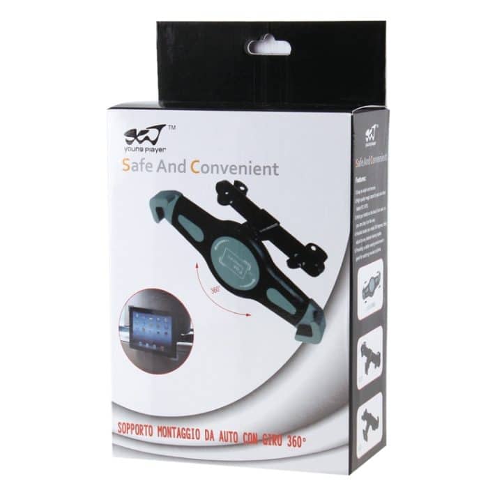 Universal 360 Grad Drehung Auto Kopfstützenhalterung, Für iPad, Samsung, Lenovo, Sony und andere Tablet-PCs (schwarz) – Bild 8