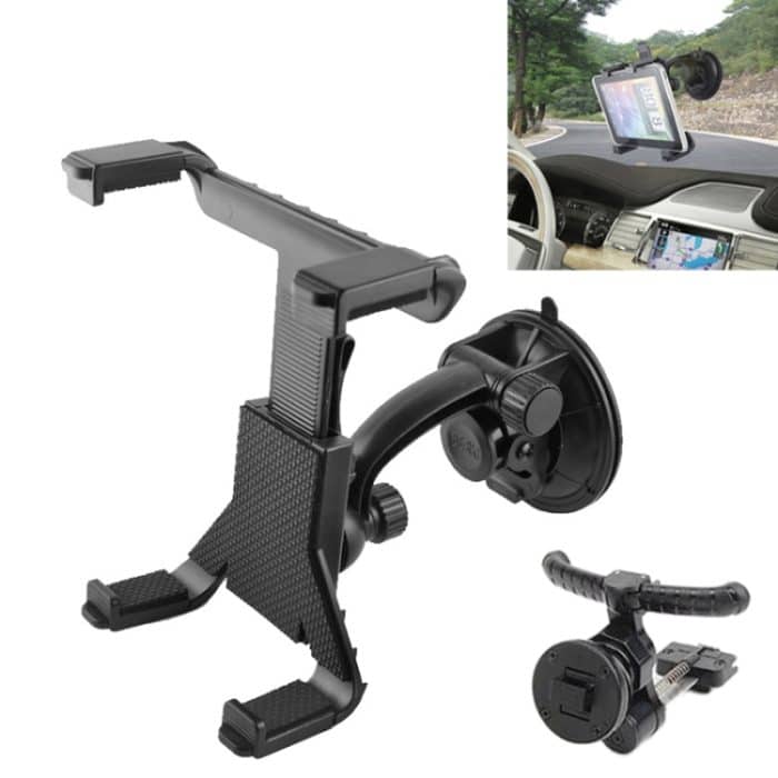 2 in 1 (Lüftungshalter für Klimaanlage + Autohalter) für iPad, iPad mini, andere Registerkarte (schwarz) – Bild 1