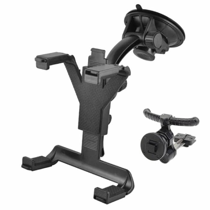 2 in 1 (Lüftungshalter für Klimaanlage + Autohalter) für iPad, iPad mini, andere Registerkarte (schwarz) – Bild 2